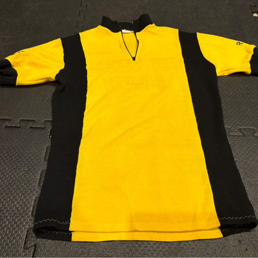 Vintage RC VELO Cycling Team Cycling Jersey By AlfaSport GB Sz Med Acrylic 80s